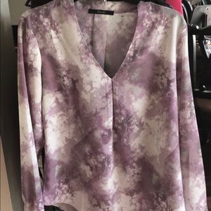 lavender blouse